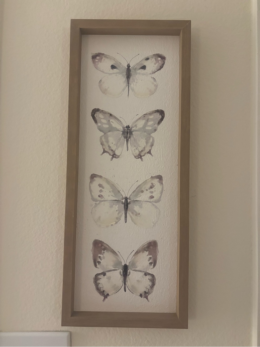Neutral Butterfly 3D Wall Art in Beige and Cream